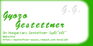 gyozo gestettner business card